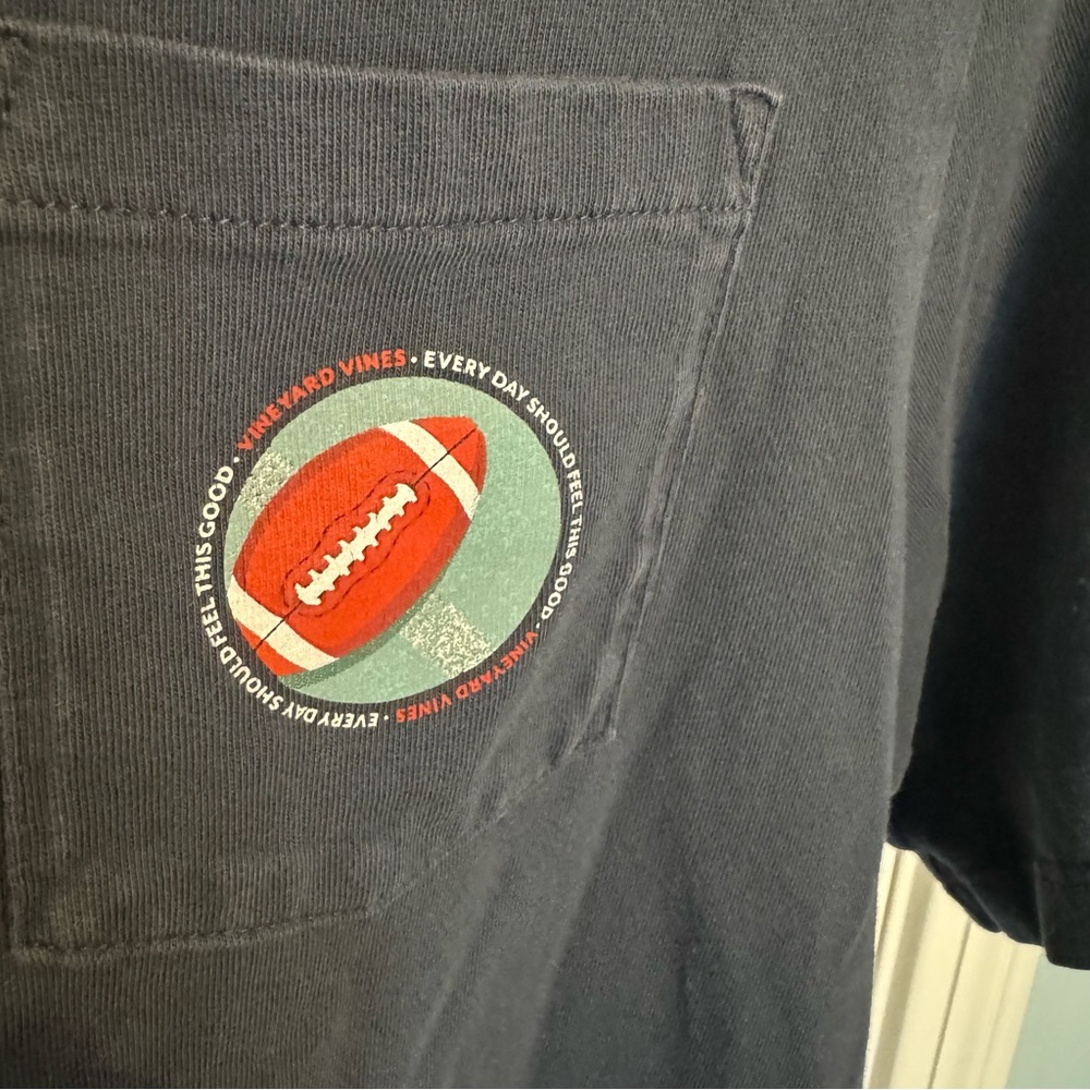 Set of 2 Vineyard Vines Kids XL shirt football & basketball gray navy blue - Picture 8 of 12